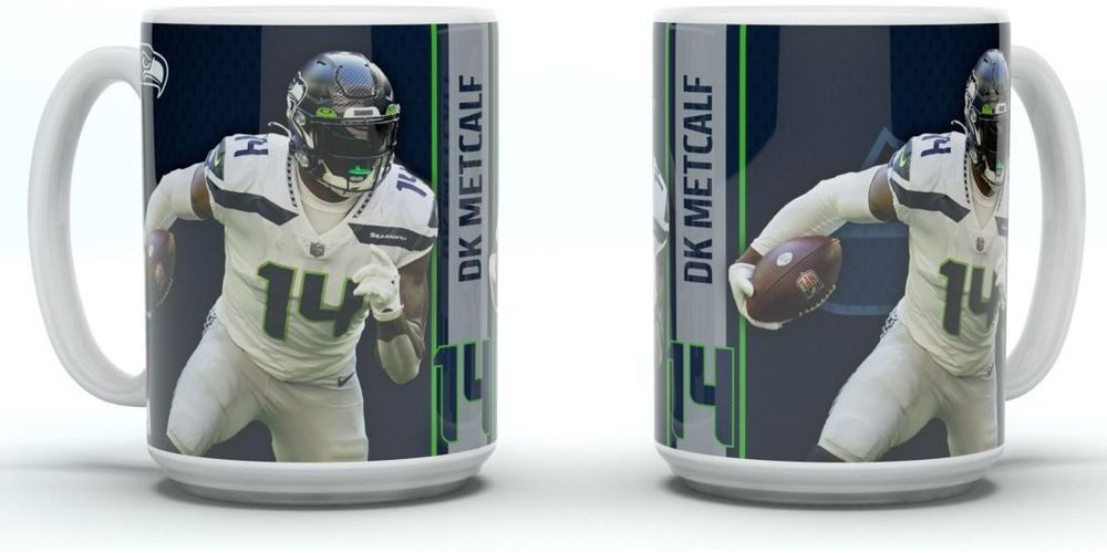 Seattle Seahawks Becher Jumbo Mug Motion Metcalf