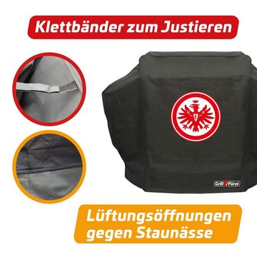 Grillabdeckhaube Grillfürst Abdeckhaube / Schutzhülle - Eintracht Frankfurt Edition - 155 x 66 x 124 cm Napoleon LE3, LEX485, Rogue 525, Rogue 525 SE/ Crown 490 / Baron 490, 440 / Signet 390, 340, 320 / Genesis II 3-Brenner