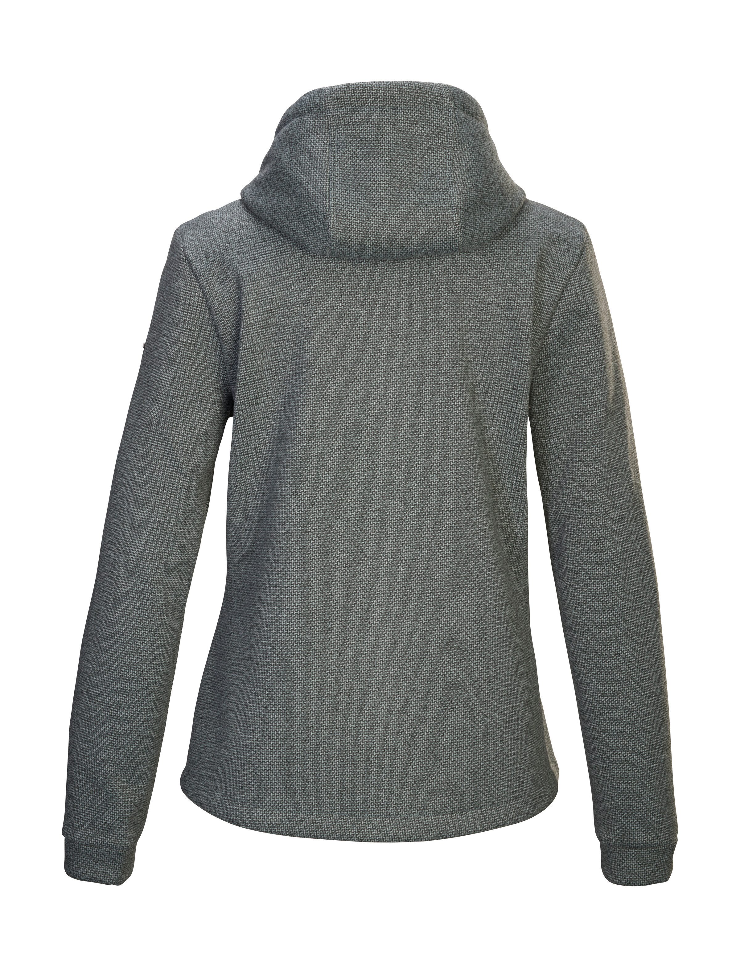 G.I.G.A. DX by killtec Fleecejacke GW 38 WMN KNTFLC JCKT Strickfleecejacke mit Teddyfutter, verstellbarer Kapuze, Kinnschutz