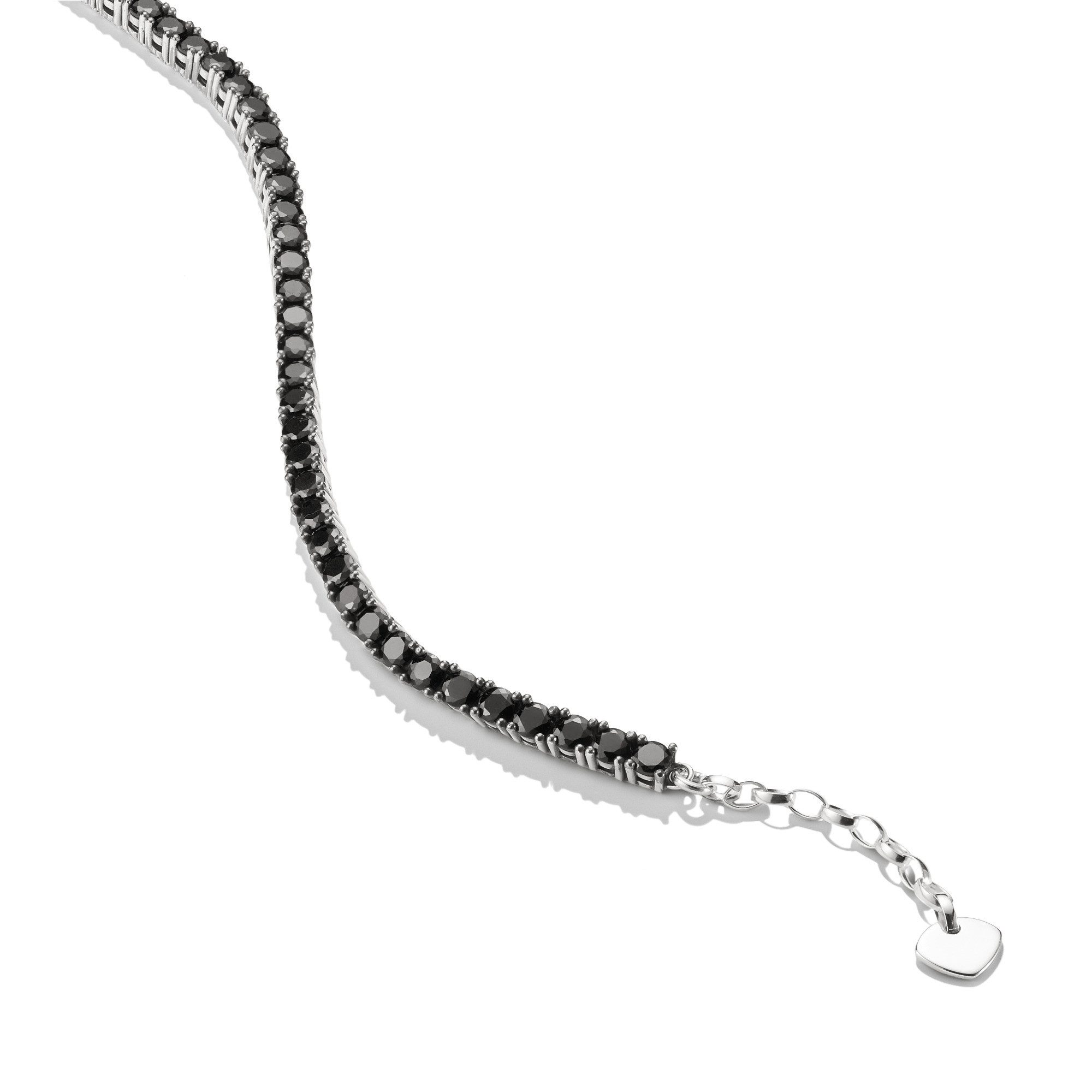 THOMAS SABO Tennisarmband Armband mit schwarzen Zirkonia, mit Zirkonia (synth)