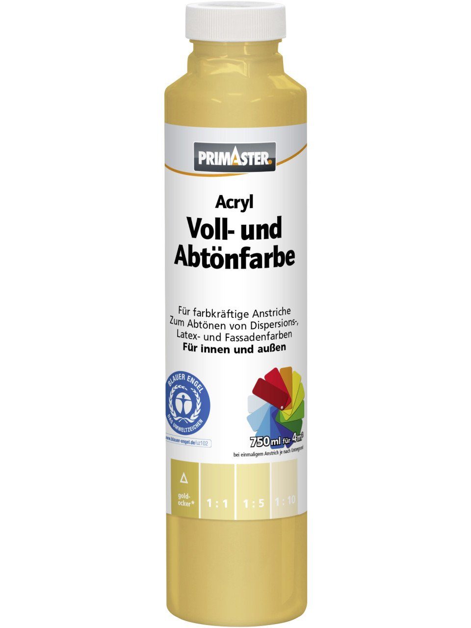 Primaster Vollton- und Abtönfarbe Primaster Voll- und Abtönfarbe 750 ml goldocker