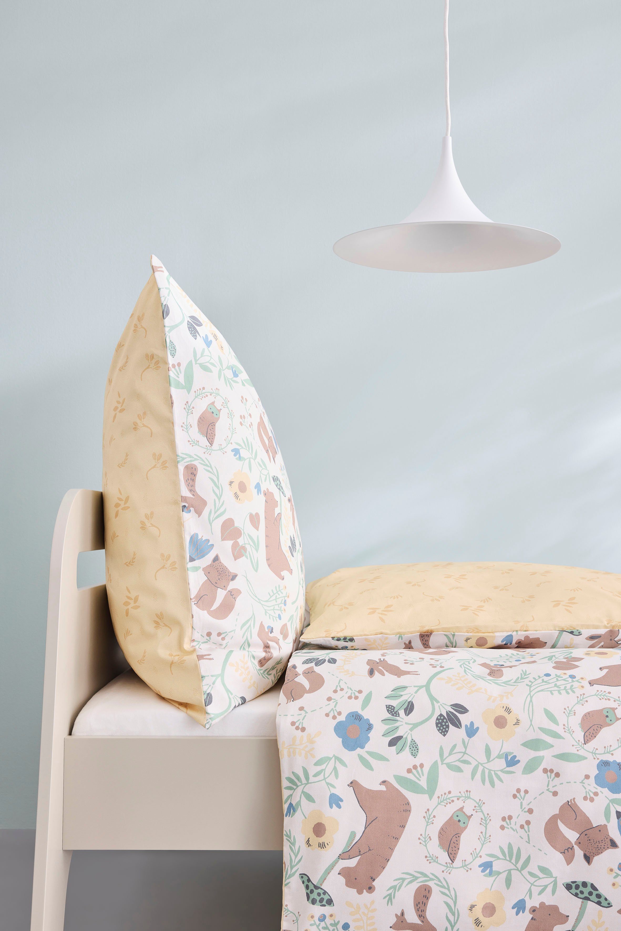 s.Oliver Wendebettwäsche Satinbettwäsche s.Oliver Junior Waldtiere, Satin, mit liebevollem Tiermotiv – Bild 3 von 5