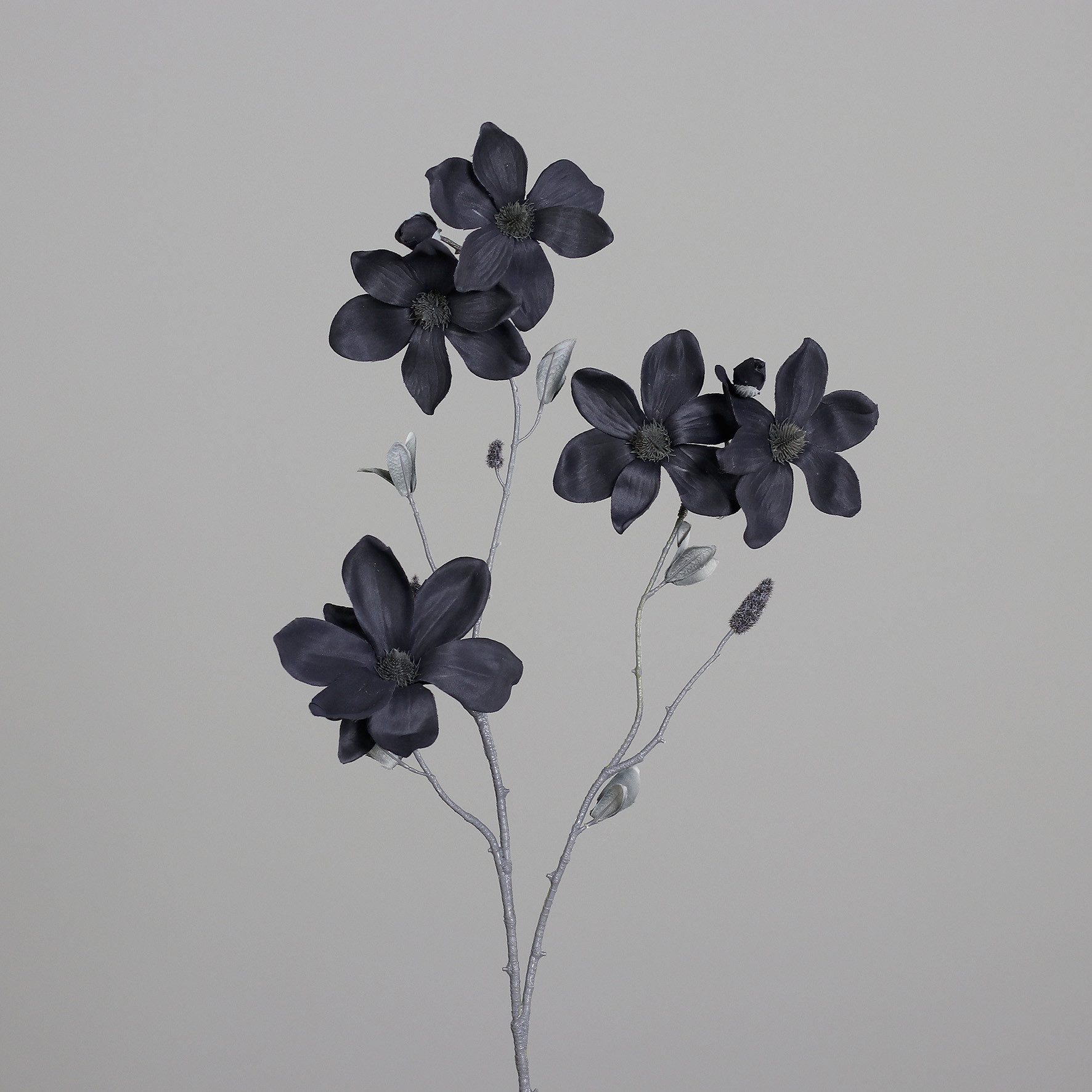 Kunstblume Magnolienzweig 80cm schwarz GA künstliche Blumen Magnolie, Seide günstig online kaufen