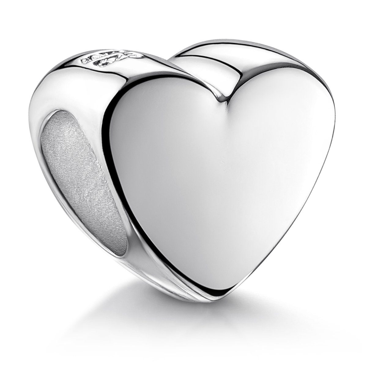 Silber Armbänder / Herz Ketten für Beads Bead 925 Materia 302, rhodiniert