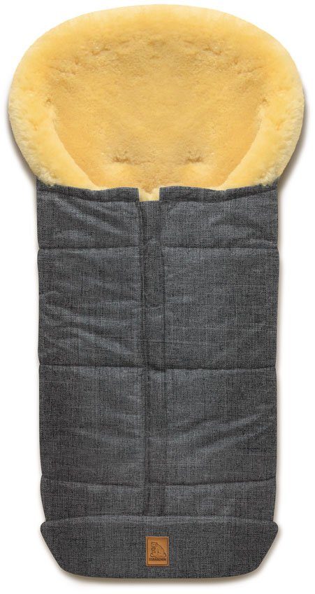 Fußsack Eisbärchen - Lammfell Winterfußsack - Premium Qualität