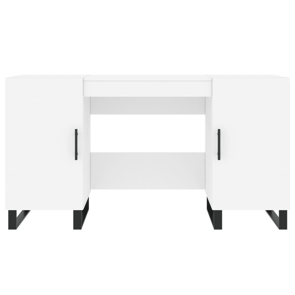 140x50x75 Schreibtisch vidaXL Weiß | Weiß Weiß Schreibtisch Holzwerkstoff cm