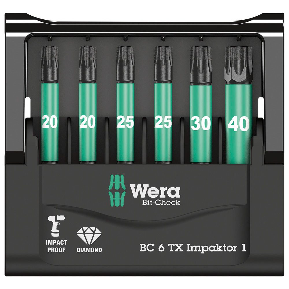 Wera Bit-Set Bit-Check 6 TX Impaktor 1