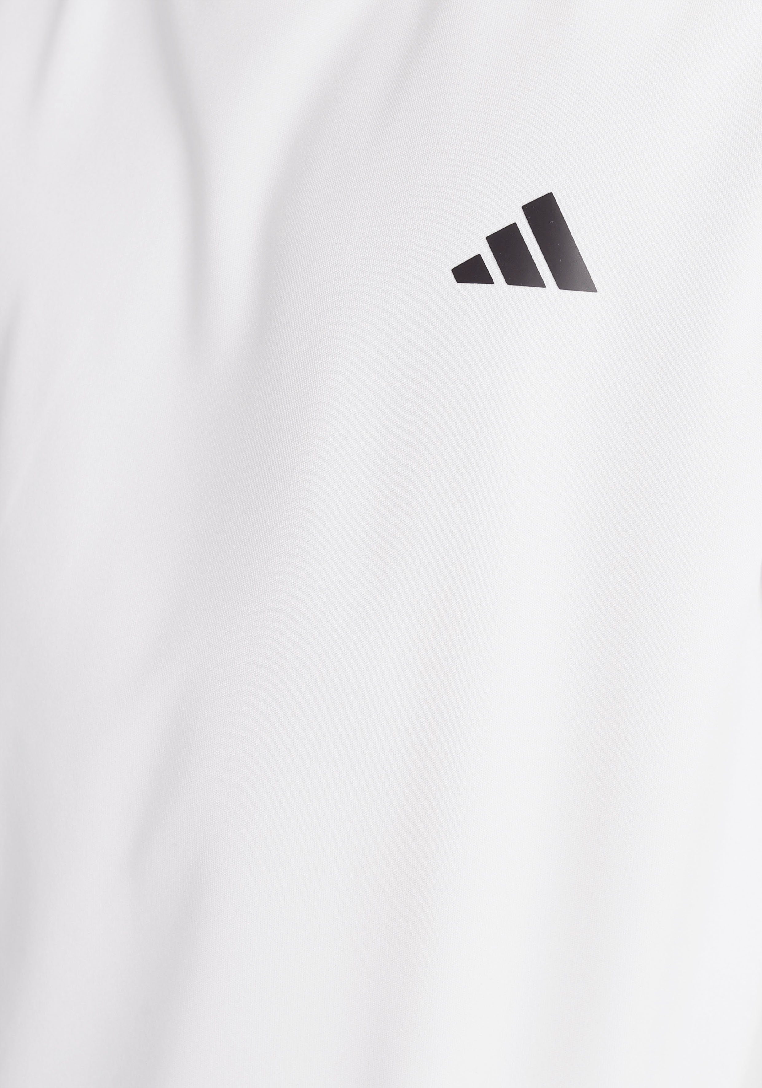 T-Shirt adidas Sportswear Black ESSENTIALS AEROREADY White / REGULAR-FIT TRAIN 3-STREIFEN