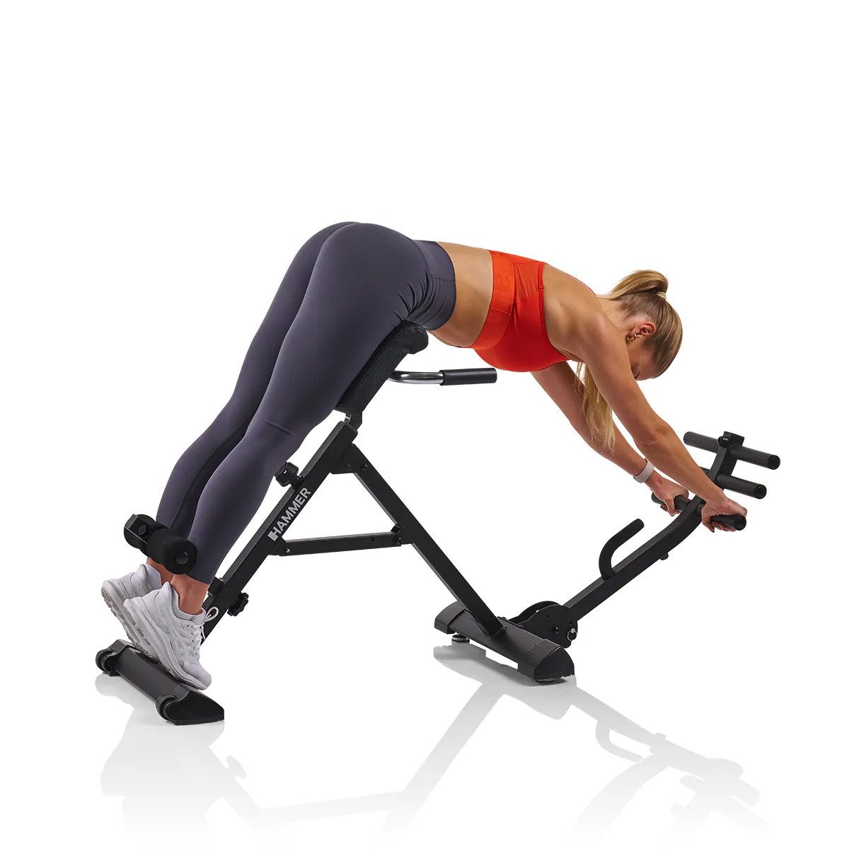 Hammer Trainingsstation Rückentrainer Tricon Flex, 3 in 1 Rücken-Komplett-Trainer