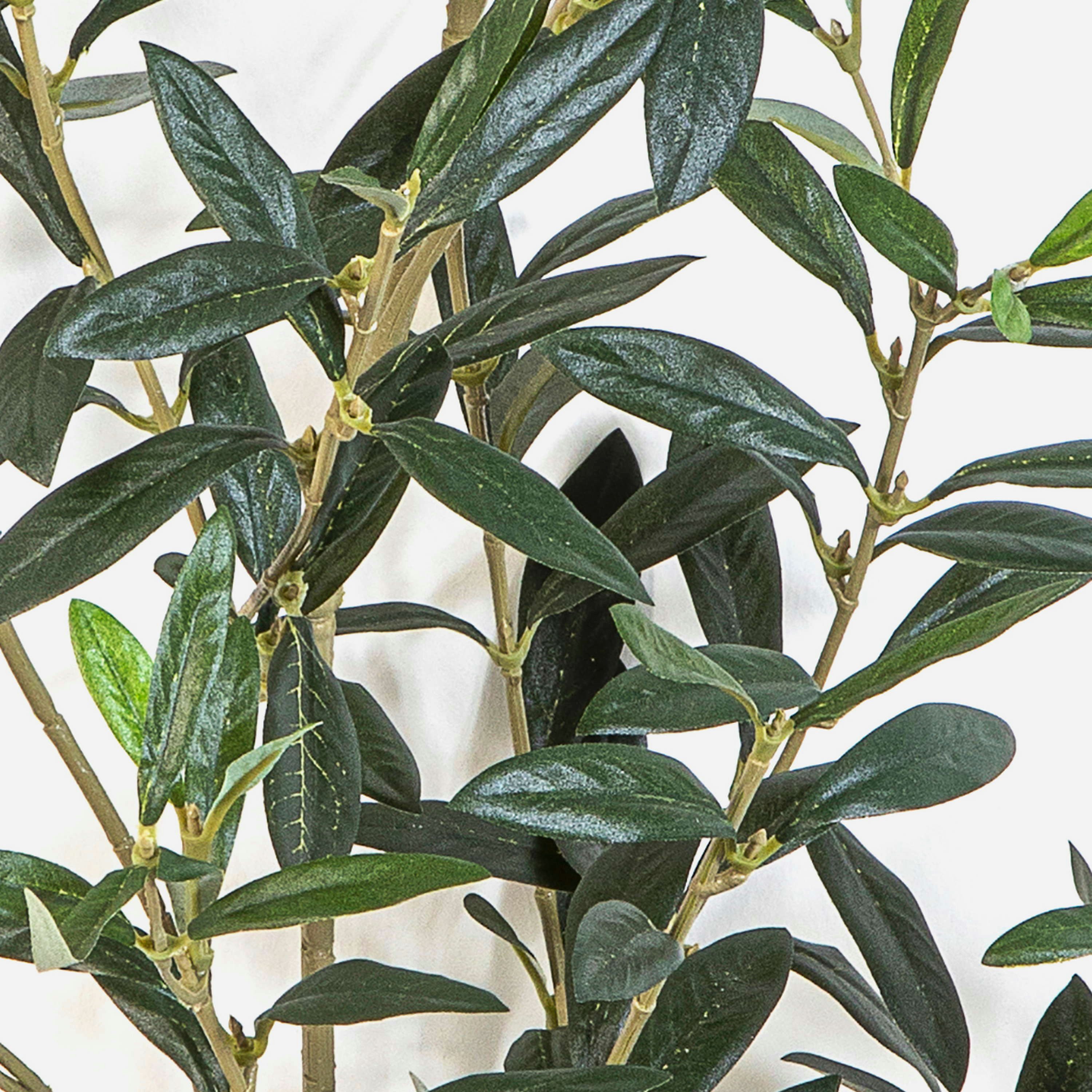Kunstzweig Deko Zweig Olive LORRIS, grün, 110cm Olivenbaum, artplants, Höhe 110.0 cm
