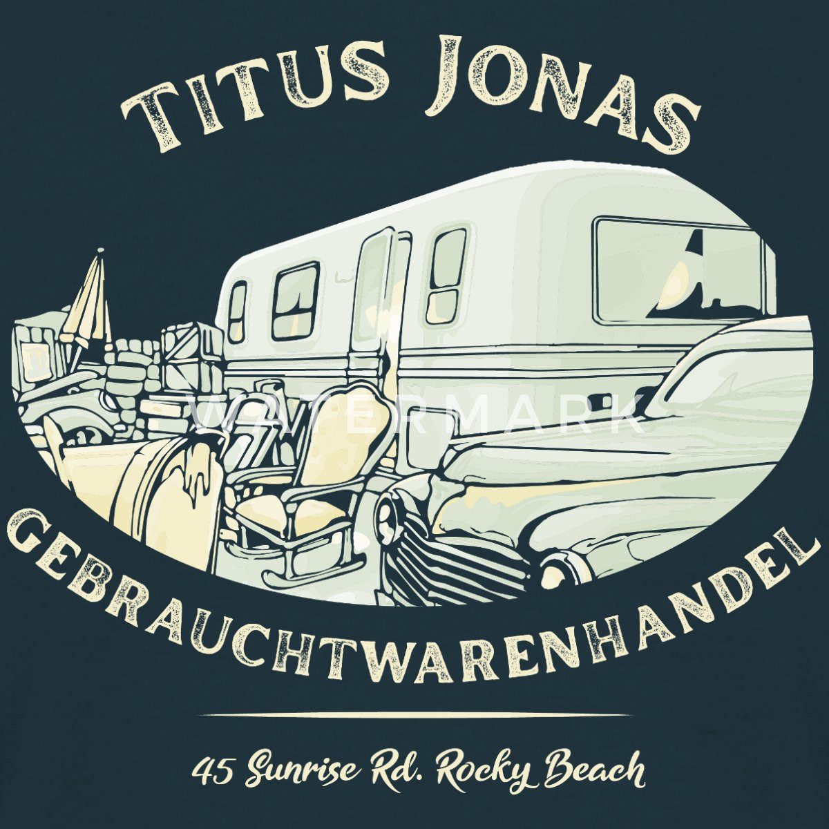 Spreadshirt T-Shirt Die Drei Fragezeichen Titus günstig online kaufen
