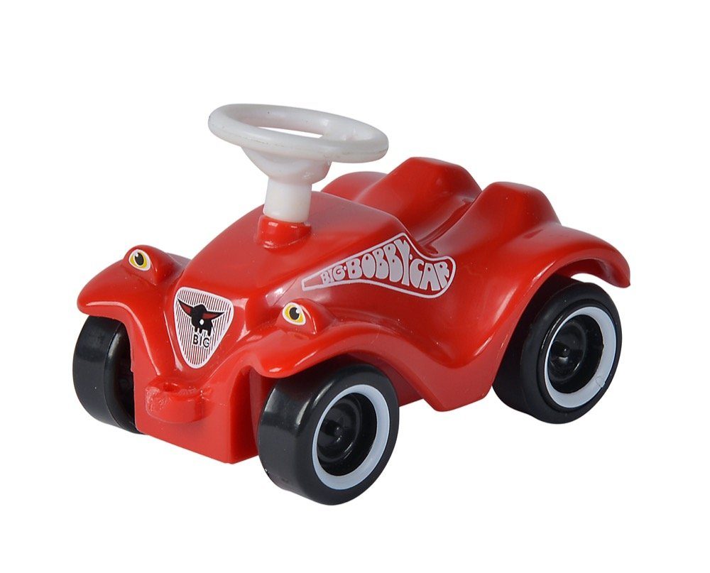 BIG Spielzeug-Auto Mini-Bobby-Car Classic, Rückziehauto Rot Kunststoff  Rückzugmotor