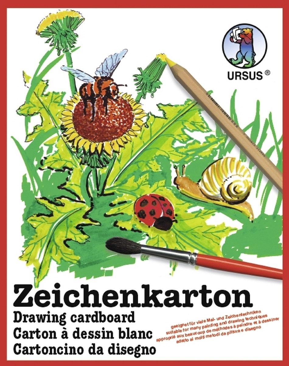 Ursus - Ludwig Bähr Zeichenpapier Zeichenkarton 200g/qm A2 VE=10 Bogen