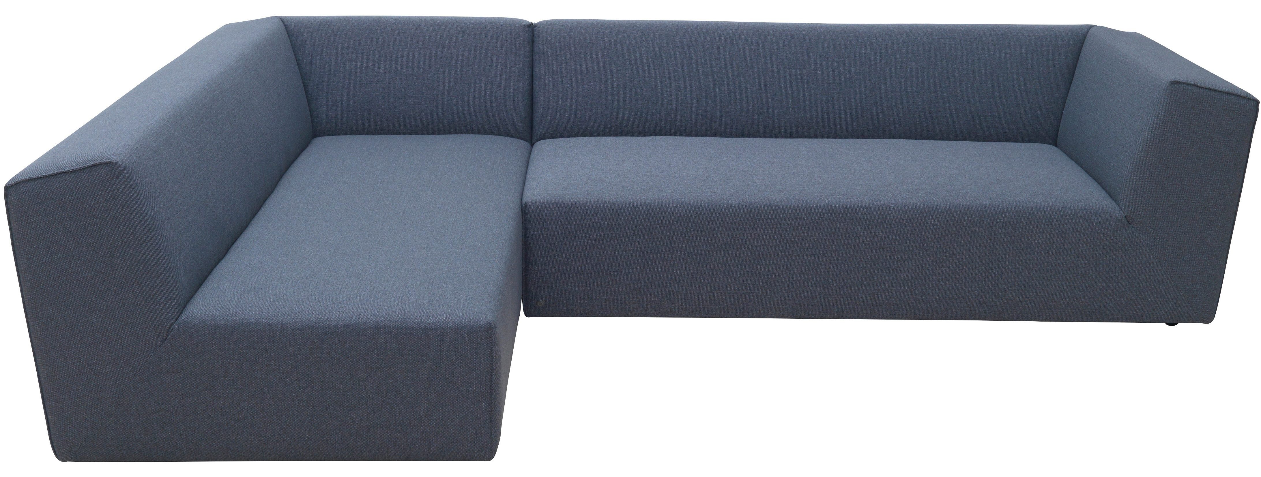 TOM TAILOR HOME Ecksofa ELEMENTS, mane links Set, woven grey TBO 2 aus Sofa-Eckelementen, 19