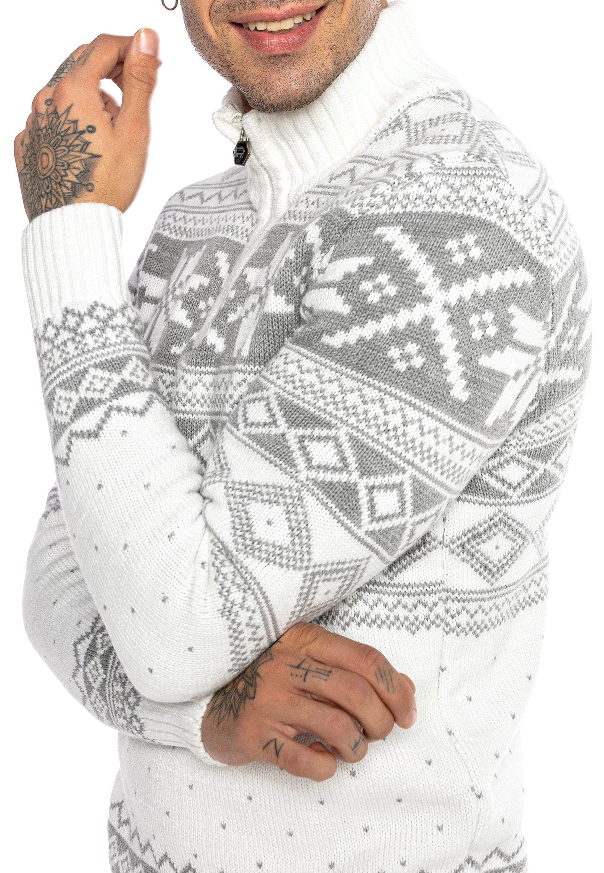 RedBridge Strickpullover mit angesagtem norwegischem Muster Festliches Norw günstig online kaufen