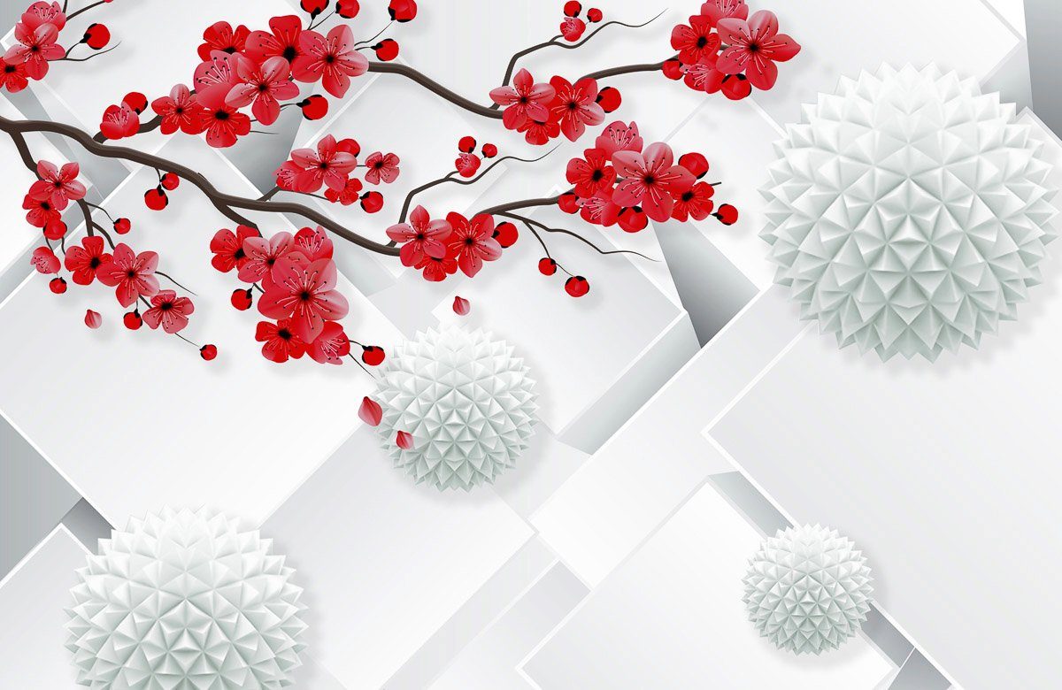 Fototapete Abstrakt 3D Effekt