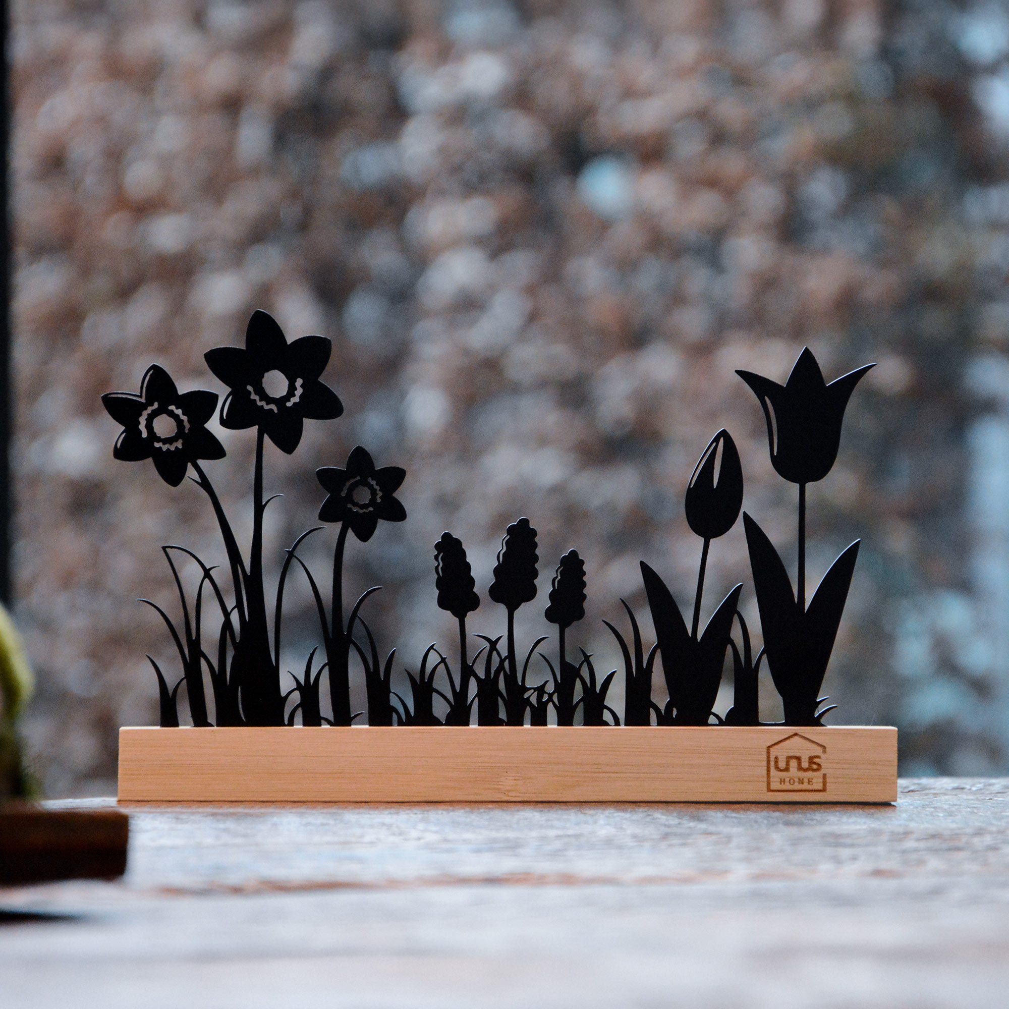 UNUS HOME Dekofigur (Schwarz), Frühlingsaufsteller, Blumendekoration, günstig online kaufen