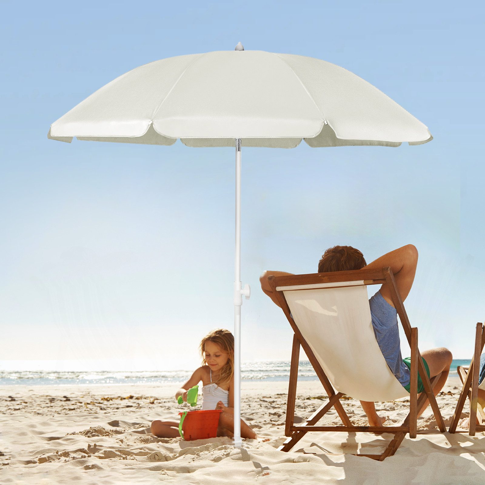 Sekey Sonnenschirm Ø160 cm Sonnenschirm UV50+ günstig online kaufen