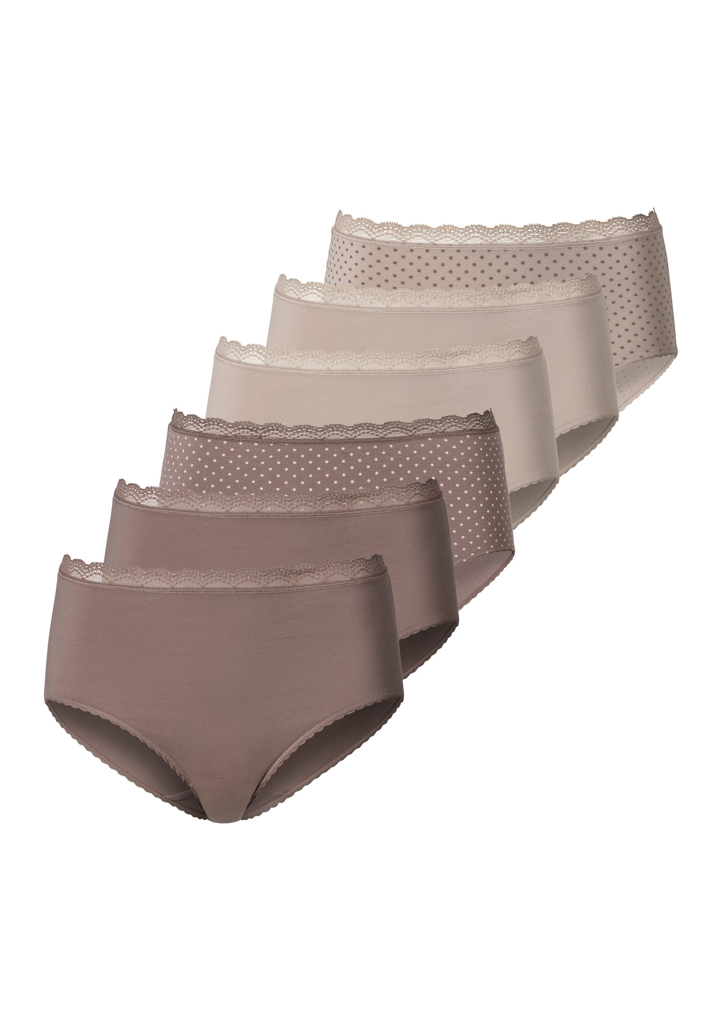 Vivance by Lascana Taillenslip (Packung, 6-St) angenehm elastische Qualität