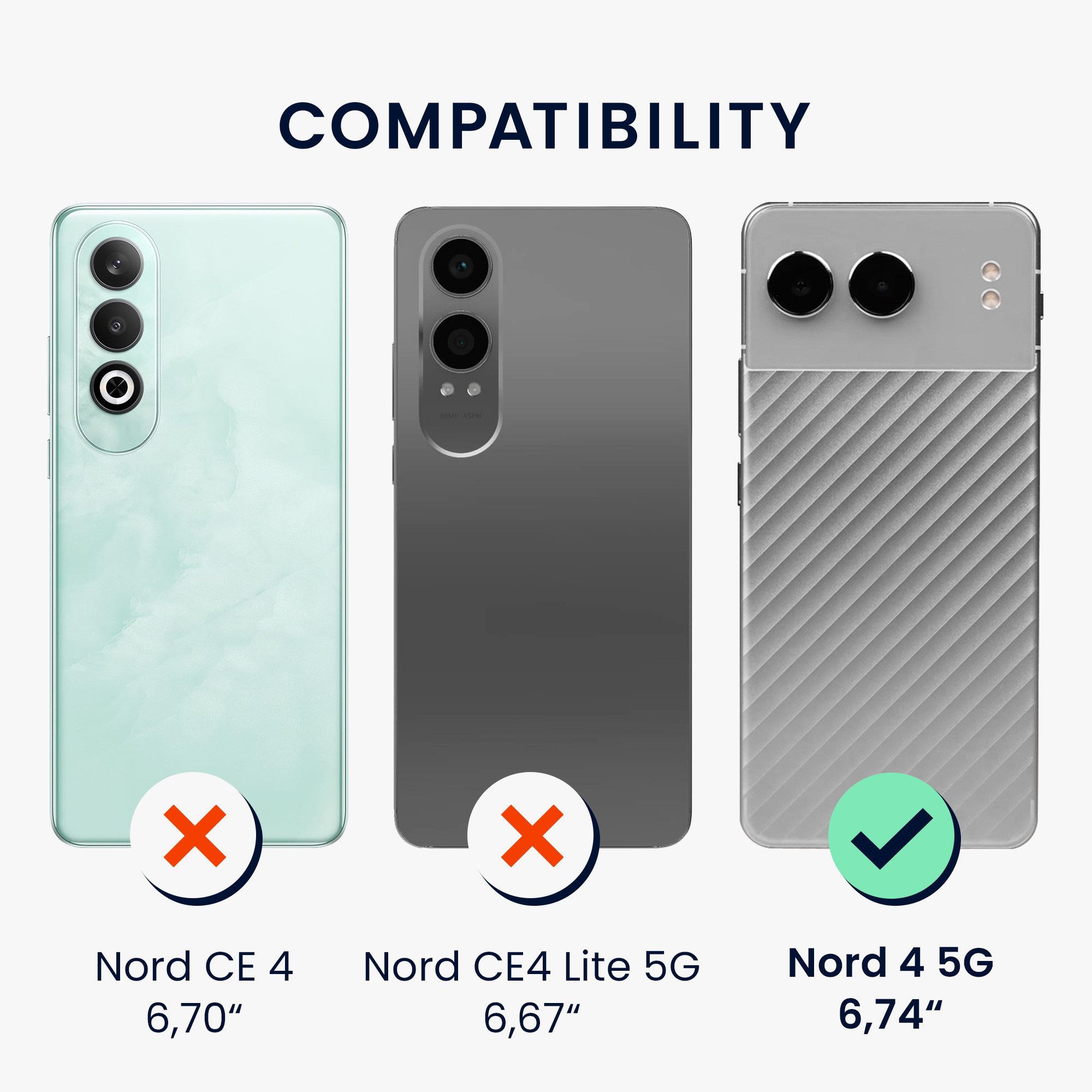 kwmobile Handyhülle Handyhülle für OnePlus Nord 4 5G Hülle, Hülle Silikon gummiert - Handyhülle - Handy Case in Schwarz