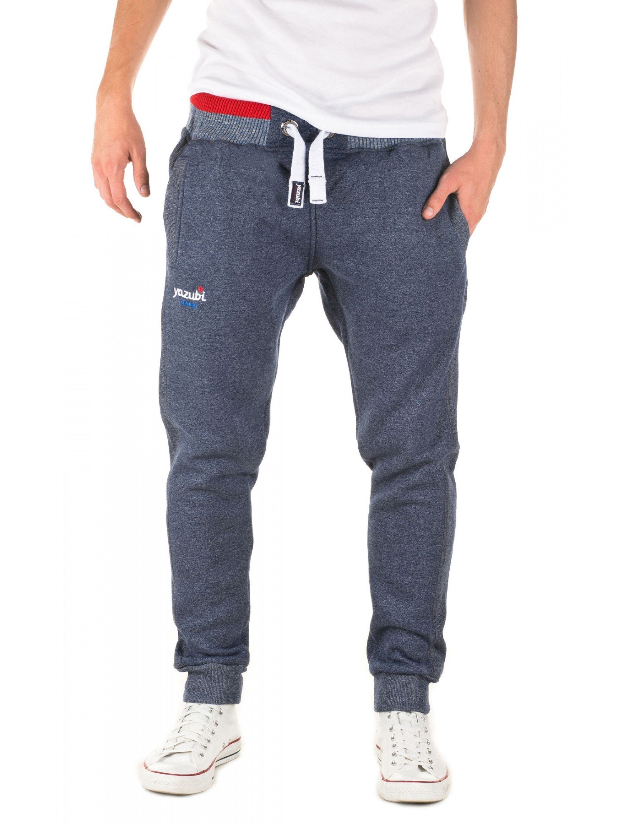 Yazubi Jogginghose Sweatpants Lucas mit elastischem Bund Blau (nightshadow blue 193919) | Jogginghosen