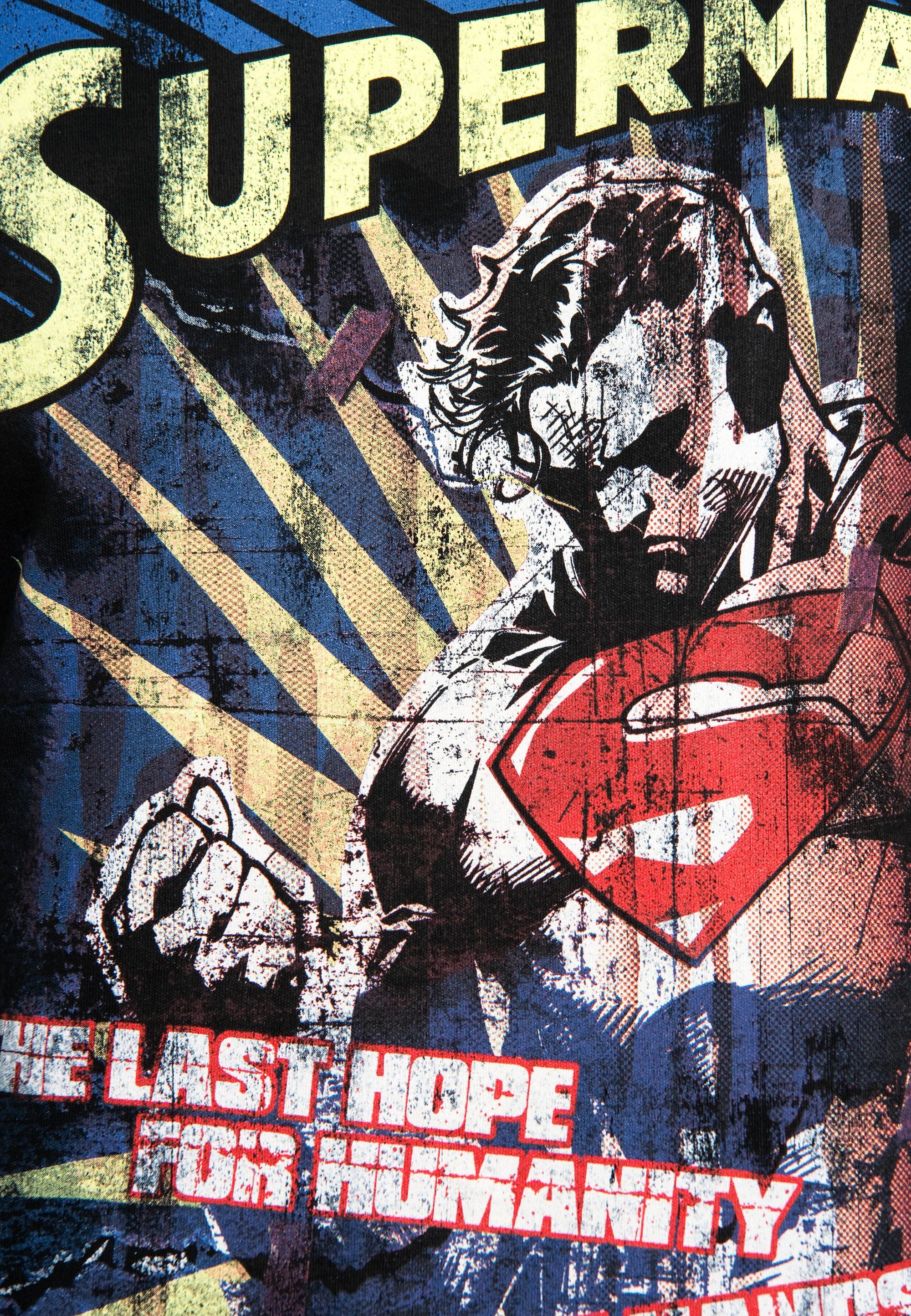 LOGOSHIRT T-Shirt Superman mit coolem Retro-Motiv