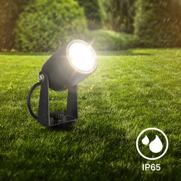 Briloner Leuchten Gartenstrahler 3927035, LED fest verbaut, Warmweiß