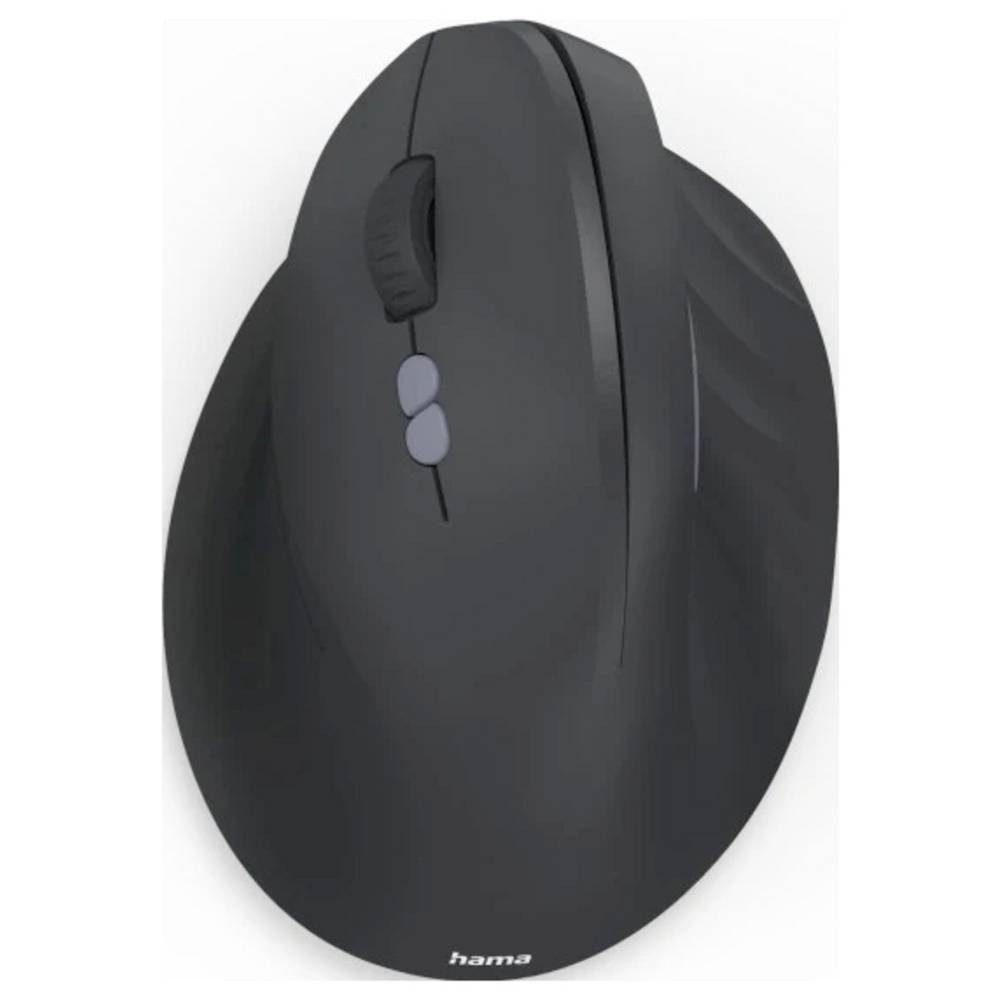 Hama EWM-500L Maus Kabellos Optisch Schwarz 7 Tasten 1800 dpi Ergonomisch Mäuse (Ergonomisch)