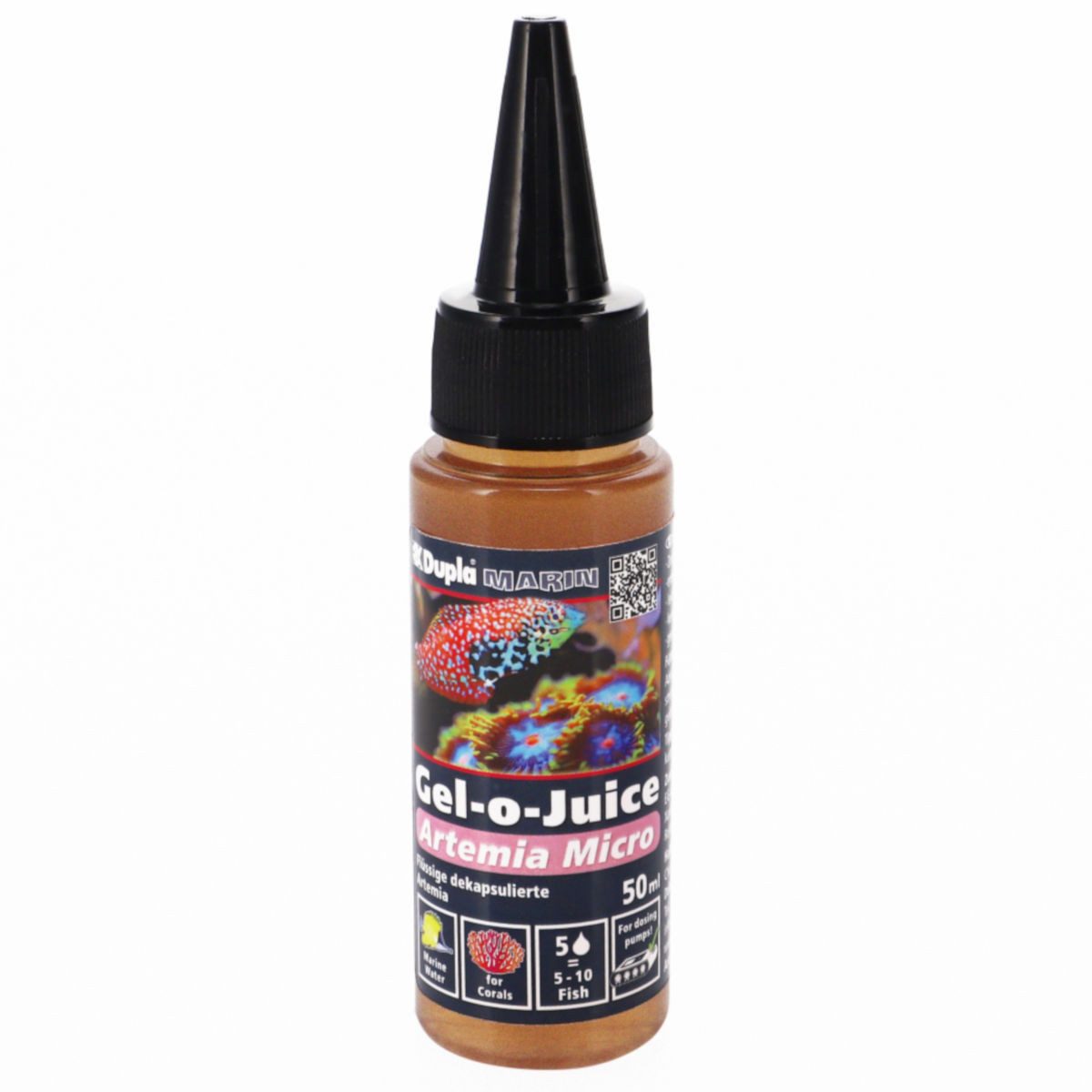 Dupla Marin Gel-o-Juice Artemia micro, 50 ml, Flüssigfutter für Aquarienfische, Hauptfutter für: Fische