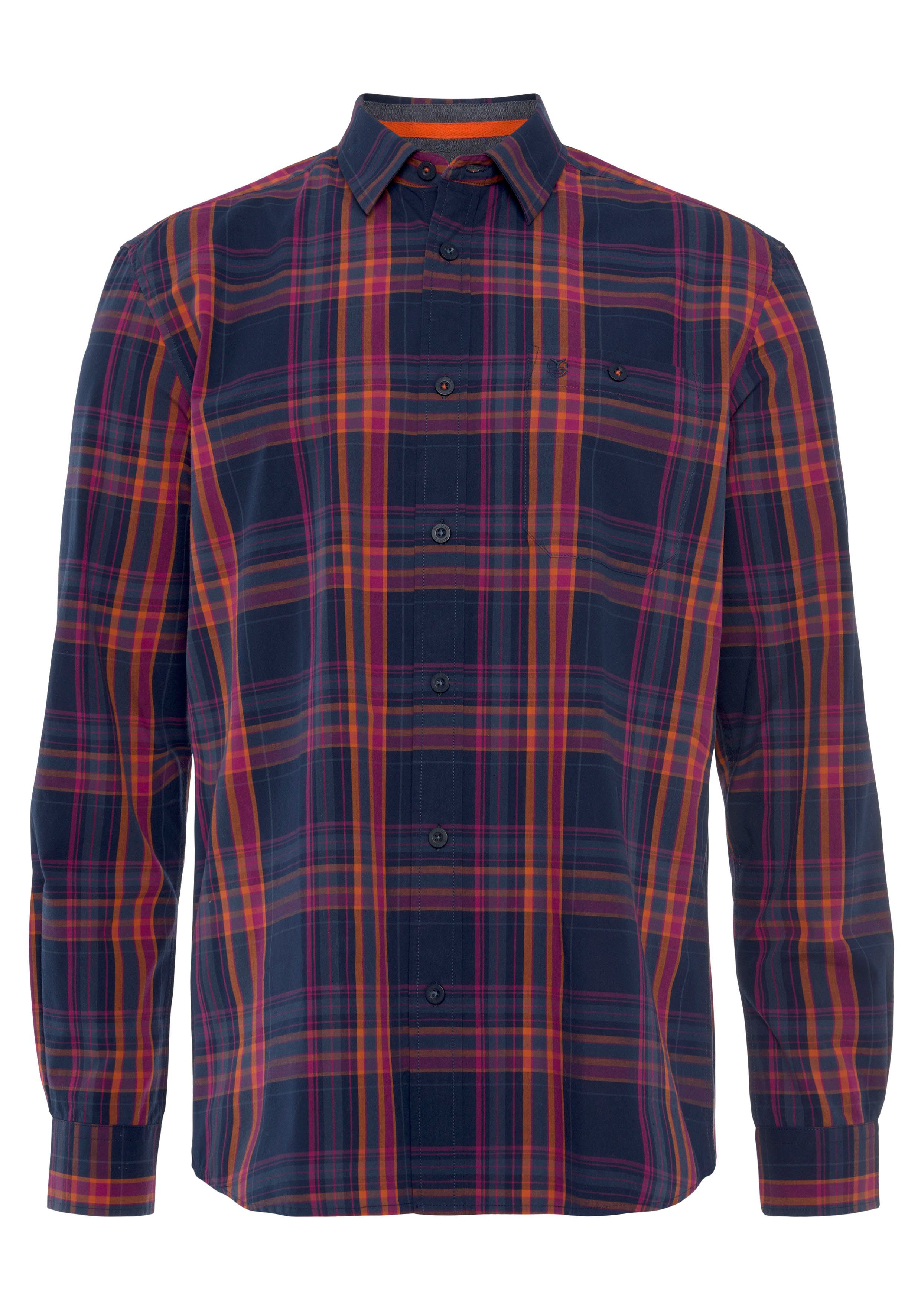 DELMAO Karohemd mit Logostickerei