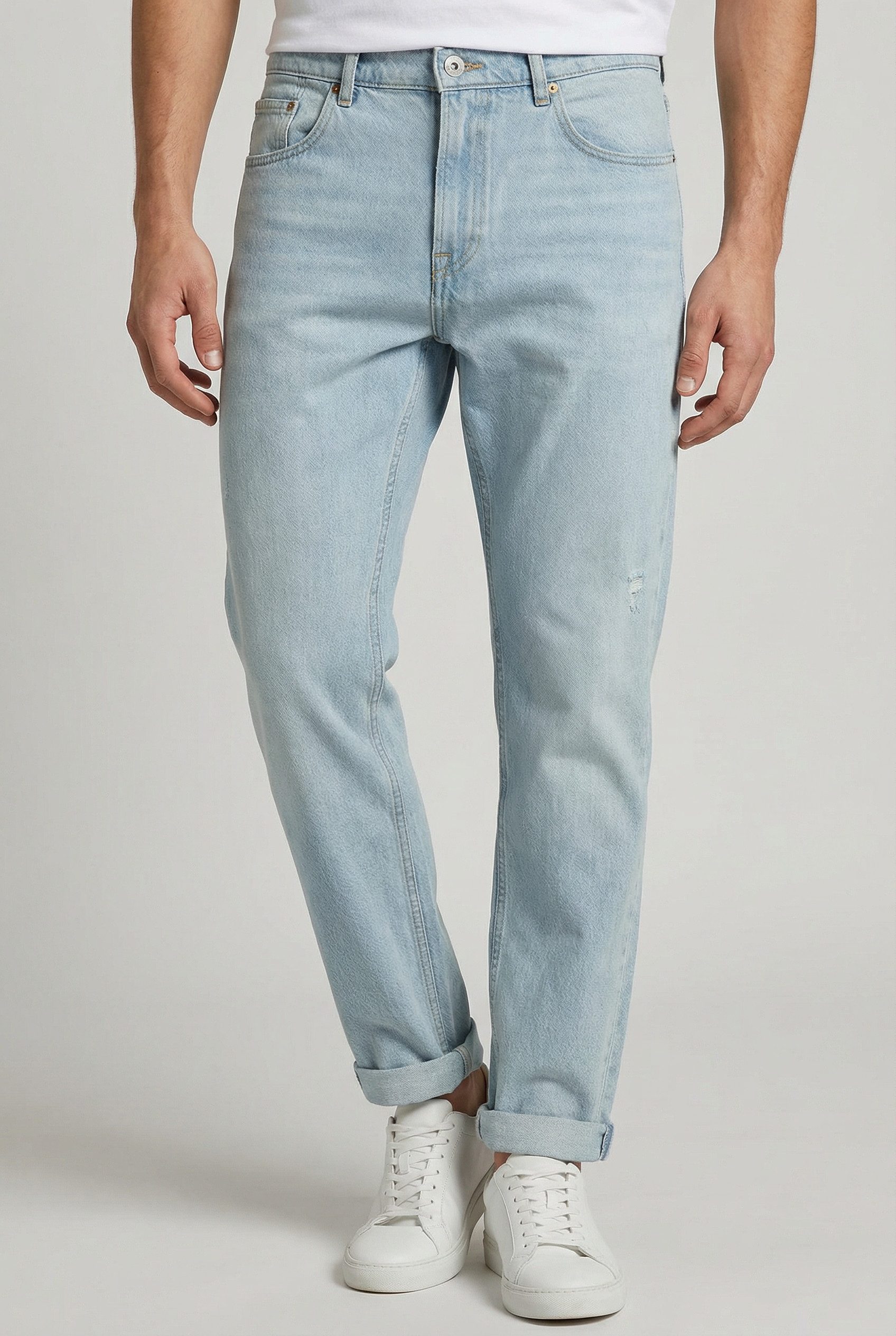 Pepe Jeans Straight-Jeans BYRON FS POWDERED BLUE Regular Waist