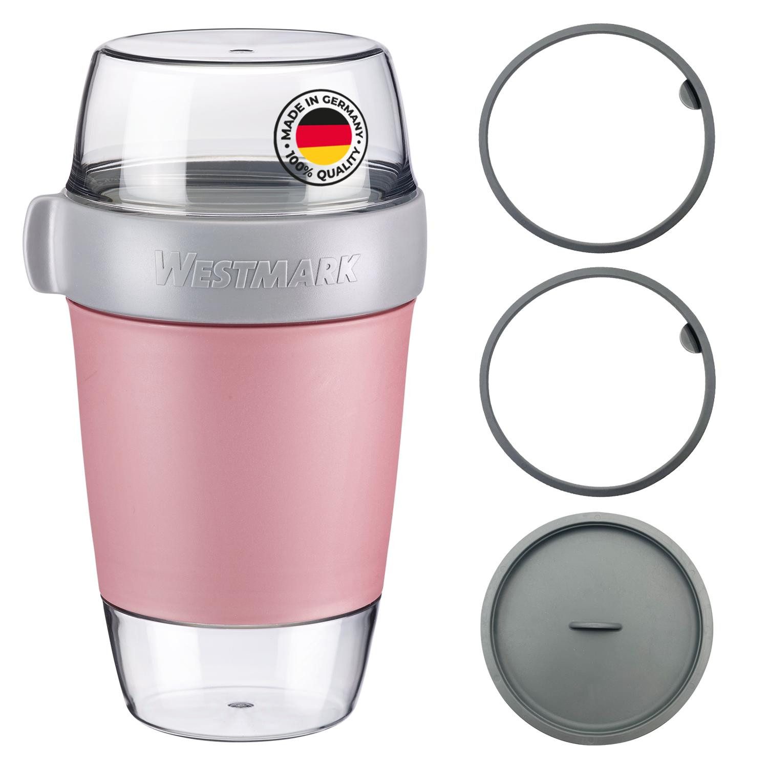 WESTMARK Lunchbox Lunchpot, groß, mit 3 auslaufsicheren Fächern: 350 ml + 600 ml + 200, Kunststoff (PP/SAN/TPE), BPA-frei