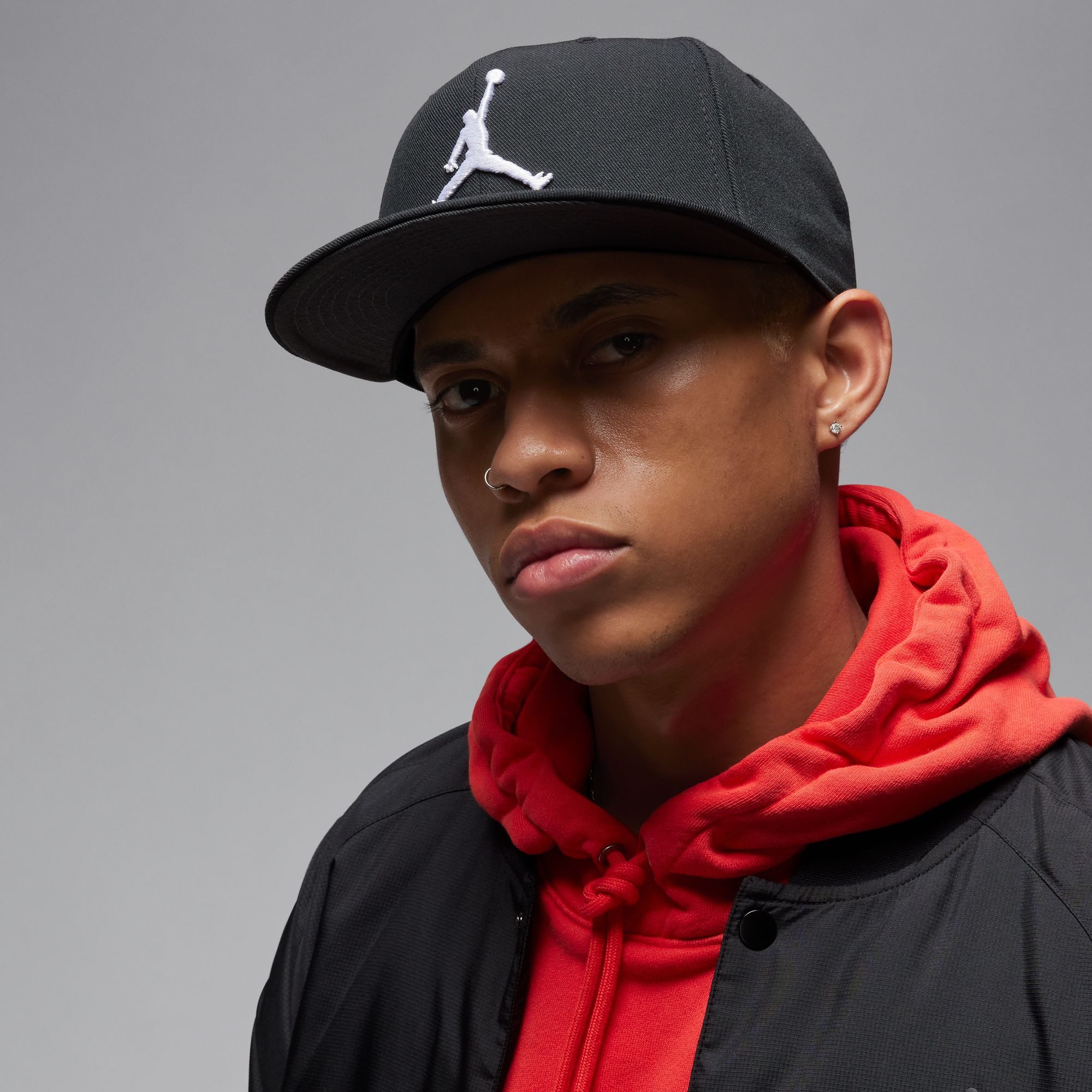 Jordan Baseball Cap U J PRO CAP S FB JUMPMAN flacher Schirm, mit integriertem Schweißband, aus Polyester