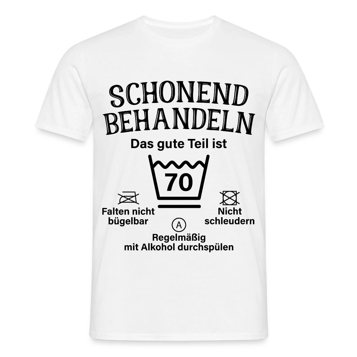 Spreadshirt T-Shirt 70. Geburtstag, Das Gute Teil Ist 70 Männer T-Shirt (1-tlg)