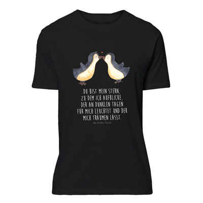 Mr. & Mrs. Panda T-Shirt Pinguin Liebe - Schwarz - Geschenk, Jahrestag, Hochzeitstag, unisex, Sprüche, Verlobung, Pinguin Paar, Shirt, Geschenk Freund, T-Shirt, vertraut (1-tlg)