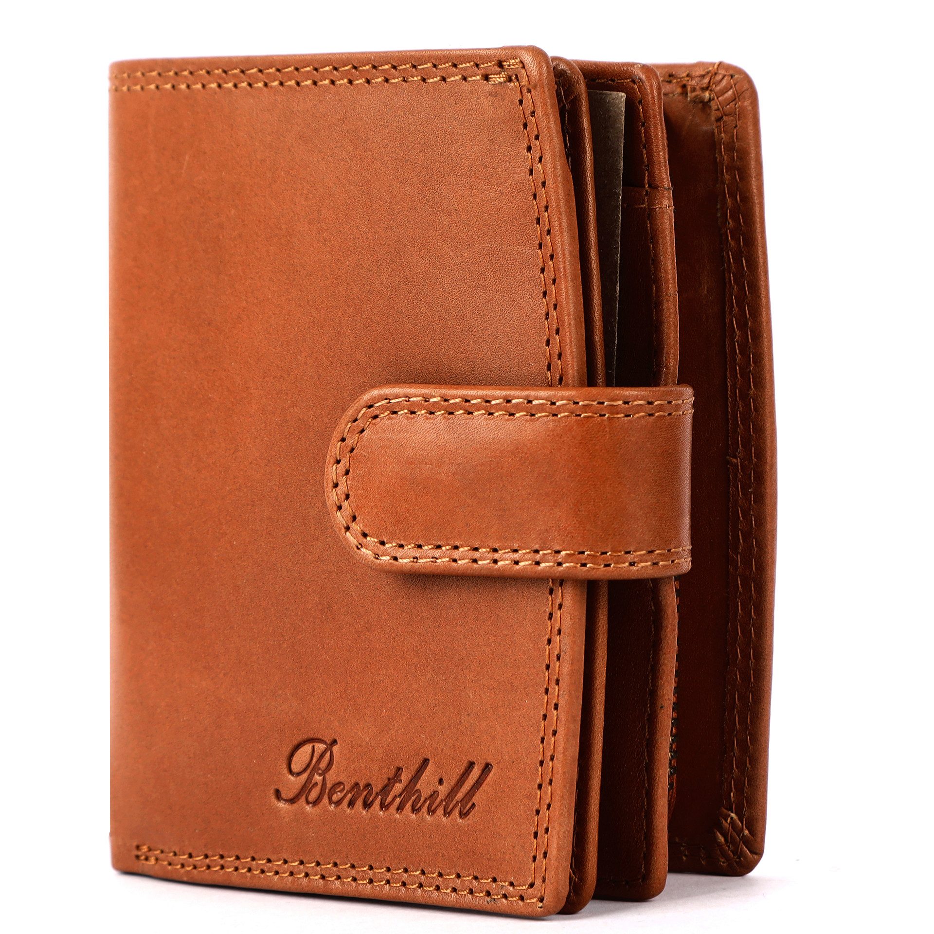 Benthill Geldbörse Damen Echt Leder Geldbeutel RFID Portemonnaie mit vielen günstig online kaufen