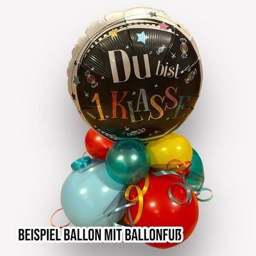 H-Erzmade Folienballon Folienballon rund - Mein 1.Schultag Junge - 43cm