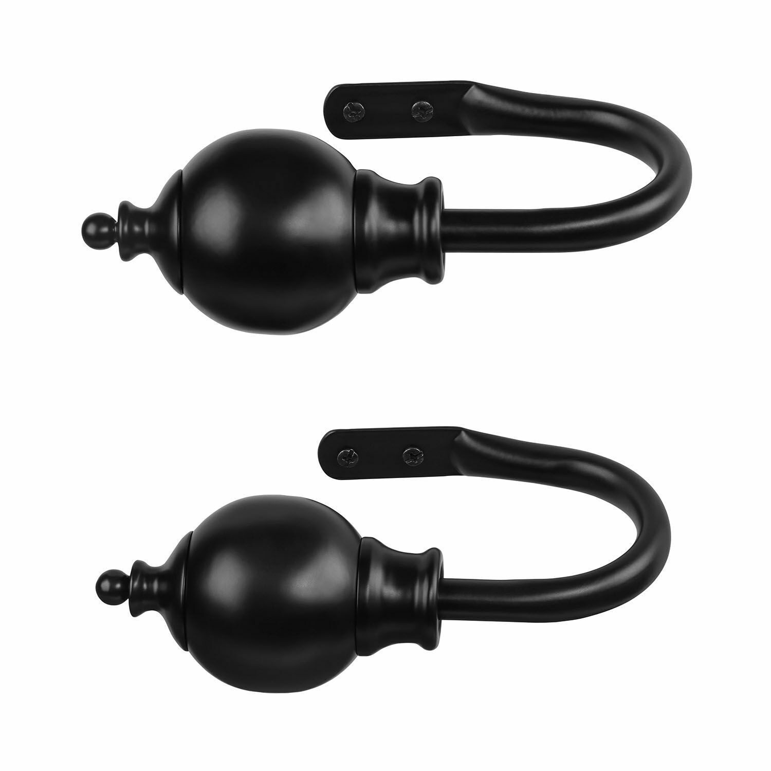 Mirabeau Gardinenstange Eck-Gardinenstange mit Halter Belarune schwarz, Ø 0 mm, Eisen