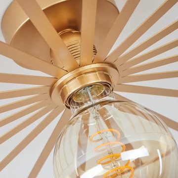 hofstein Deckenleuchte »Sassoferrato« moderne Deckenlampe aus Metall in Messingfarben, ohne Leuchtmittel