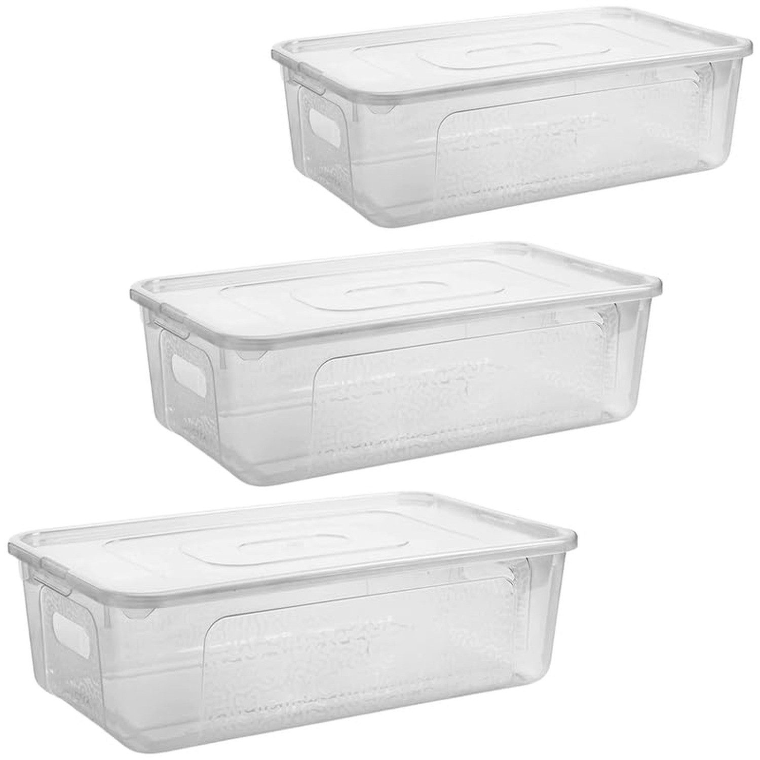 Centi Aufbewahrungsbox Aufbewahrungsbox mit Deckel, stapelbar, transparent günstig online kaufen