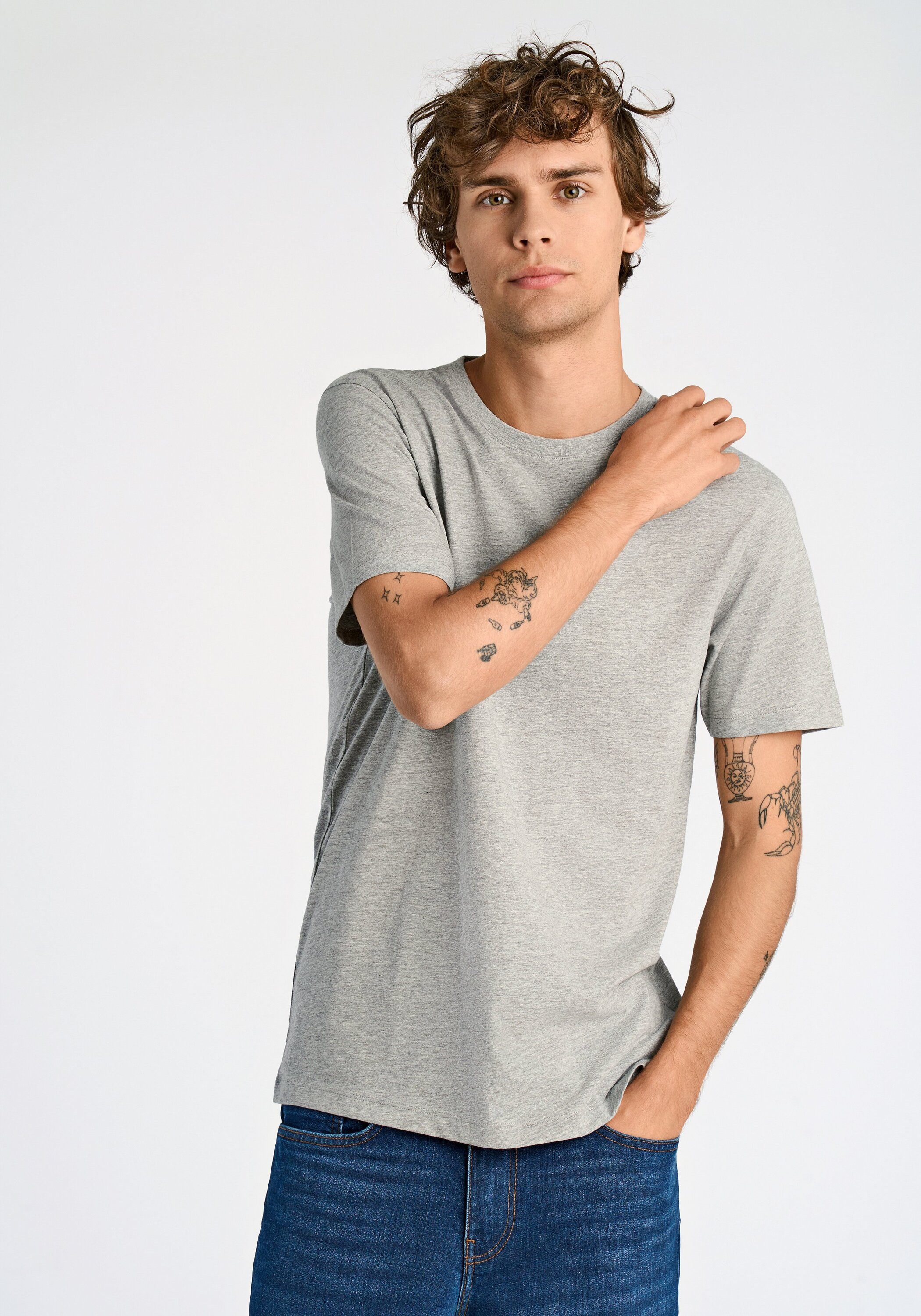 LINDBERGH Kurzarmshirt T-Shirt (Kurzarm) Relaxed Fit