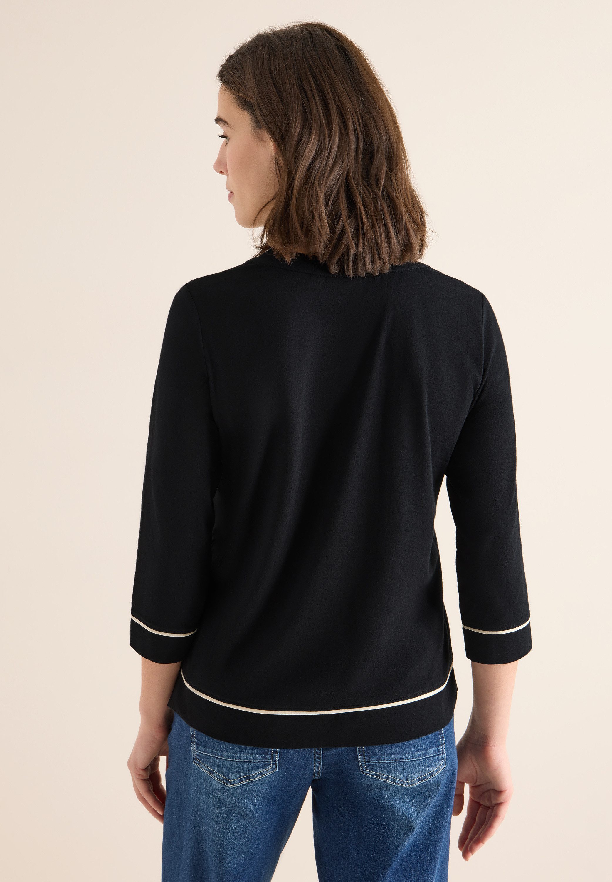 CECIL Rundhalsshirt Rundhalsausschnitt günstig online kaufen