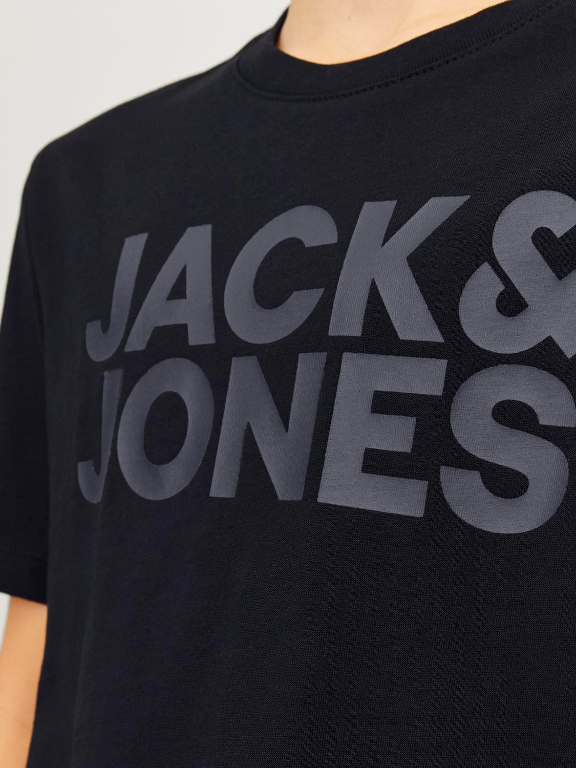 Jack & Jones Junior Rundhalsshirt JJECORP stylisch, atmungsaktiv, pflegeleicht bedruckt, casual, regular fit, Jersey, Rundhals