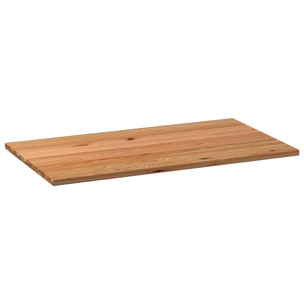 vidaXL Tischplatte Tischplatte Hellbraun 180x100x4 cm Massivholz Eiche Rechteckig (1 St)