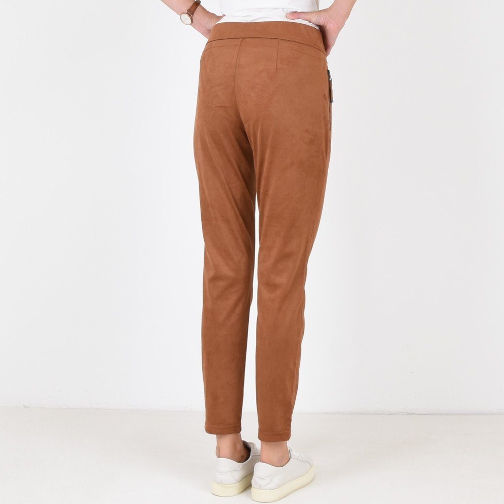 Buena Vista Stretch-Jeans BUENA VISTA JOGG PANTS cognac 2209 B5798 9247.4765 - Vegan Velour