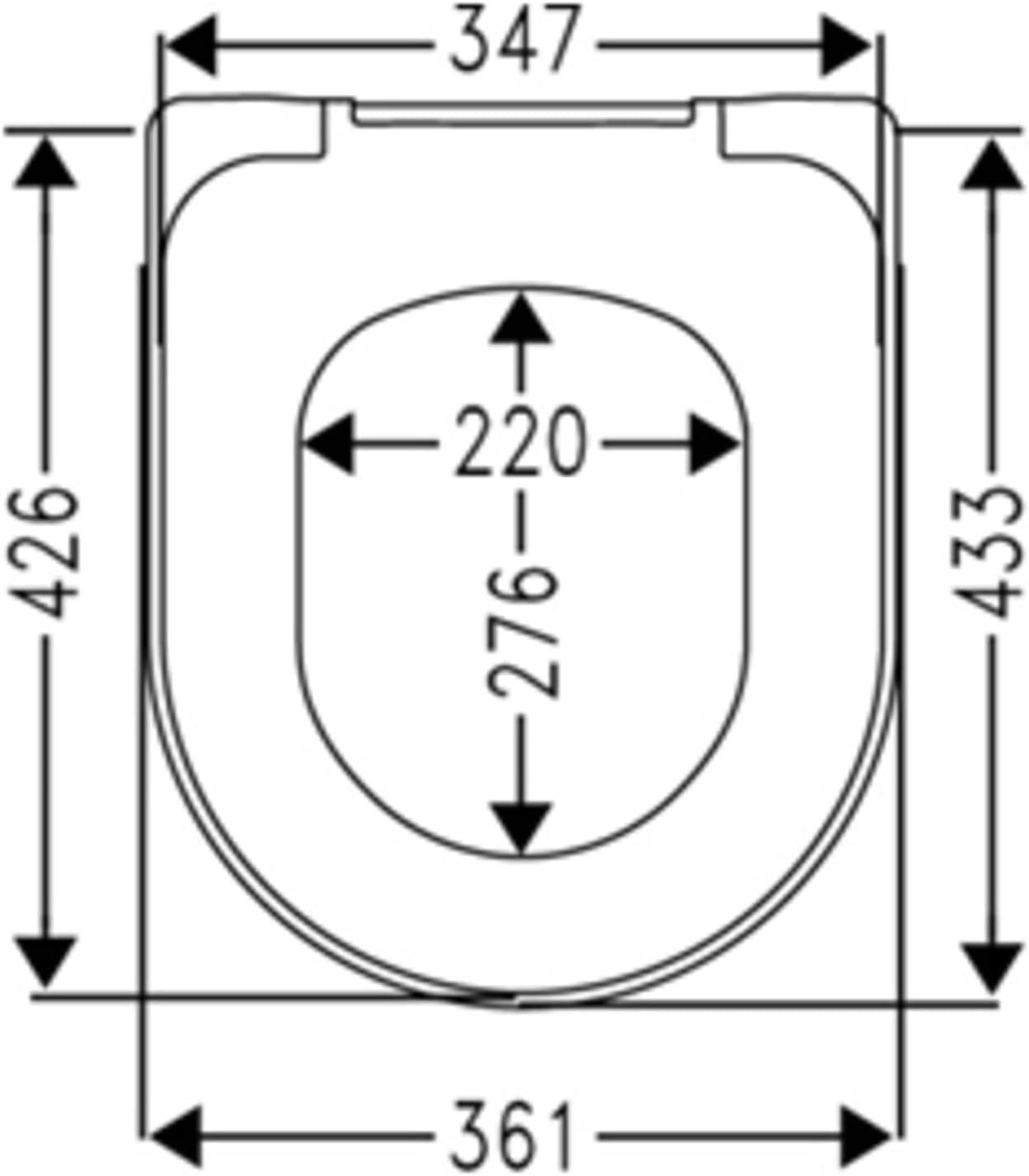 VIGOUR WC-Sitz WC-Sitz derby rund DERSIAS günstig online kaufen