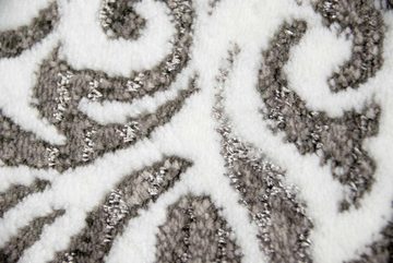 Teppich Moderner Teppich Designer Teppich Orientteppich Wohnzimmer Teppich mit Ornamente Meliert in Grau Creme Anthrazit, Teppich-Traum, rechteckig, Höhe: 11 mm