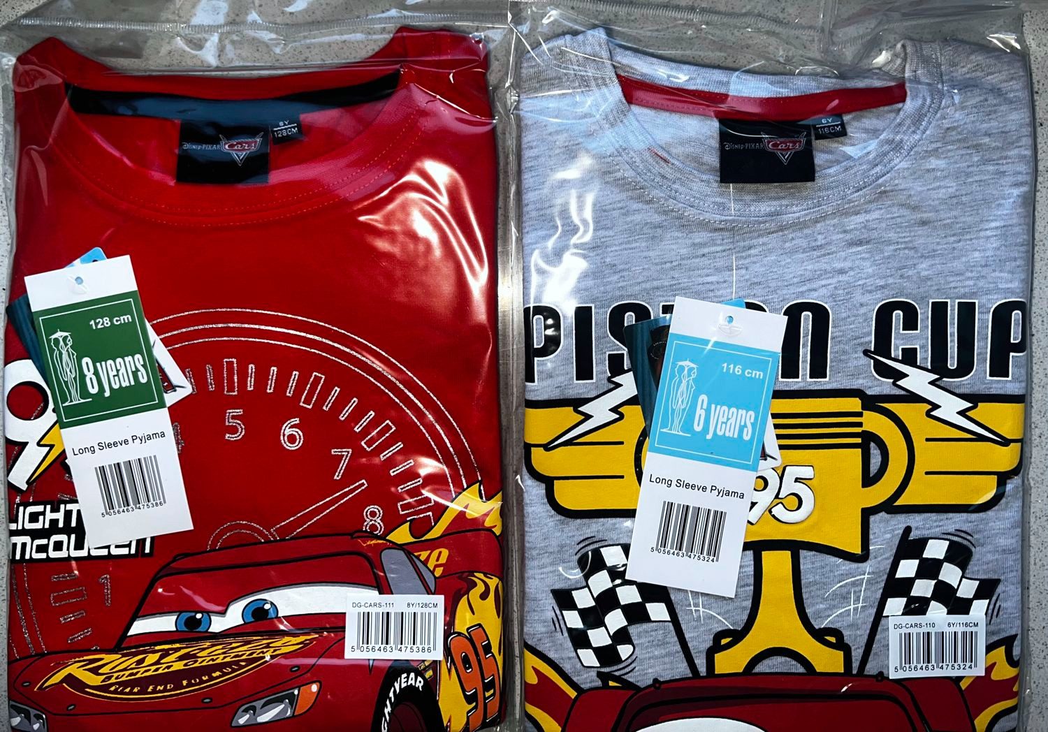 Cars Pyjama CARS Kinder Schlafanzug Jungen Pyjama 98 104 110 116 128 Langer Kinderpyjama
