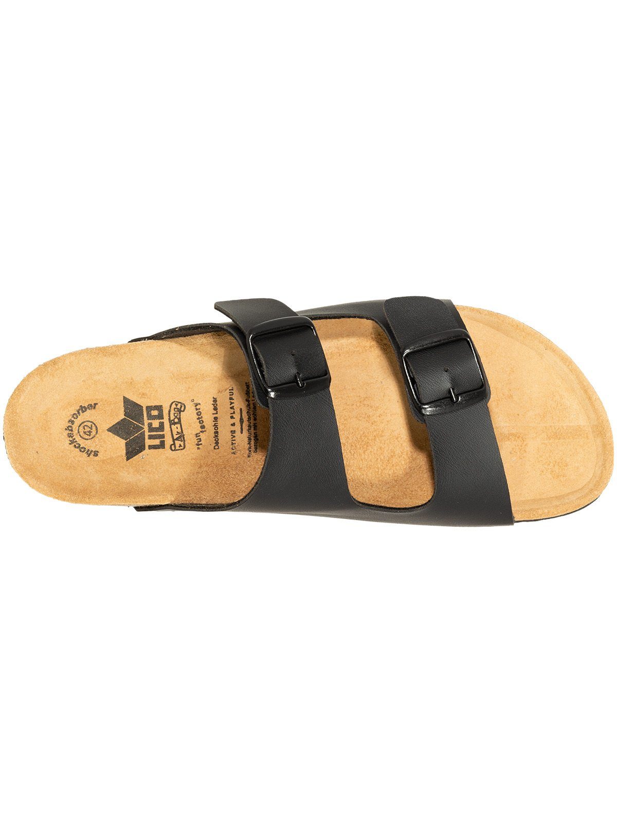SALIHA Bioline Pantolette schwarz Pantolette