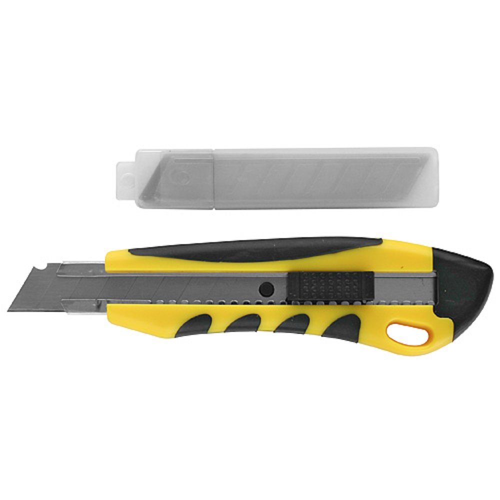 Stück, PROREGAL® Cuttermesser Box Riese, 1 Abbrechklingen + 18mm Universalschere Bli in Blade-10